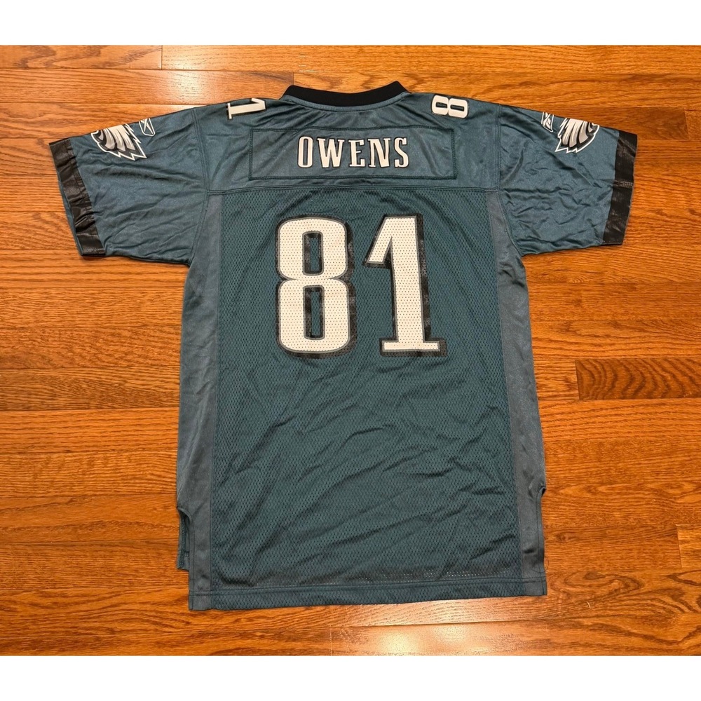 Vintage Reebok Philadelphia Eagles Terrell Owens #81 NFL Jersey Kids XL‎ 18-20